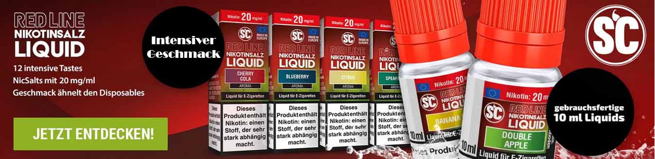 SC Red Line Nikotinsalz Liquid Berlin-dampft